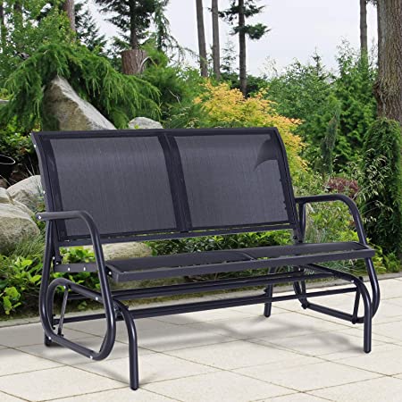 Amazon.com : Outdoor Backyard Patio Garden Furniture Decor Glider .