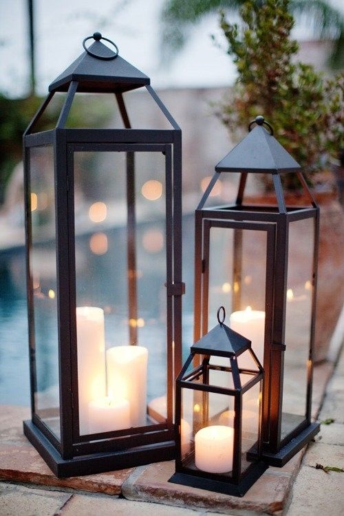 Decorate Patio with Lanterns | Outside on Your Patio Table .