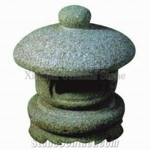 G603 Grey Chinese Granite Garden Lanterns, Exterior Stone Lamps .