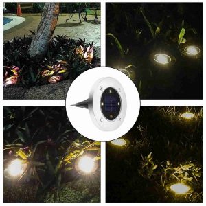 Shop Solar Powered Ground Light Outdoor Waterproof Garden Pathway .