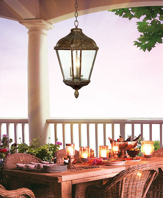Clear Glass Outdoor Hanging Pendant Lights 100W E27 Patio .
