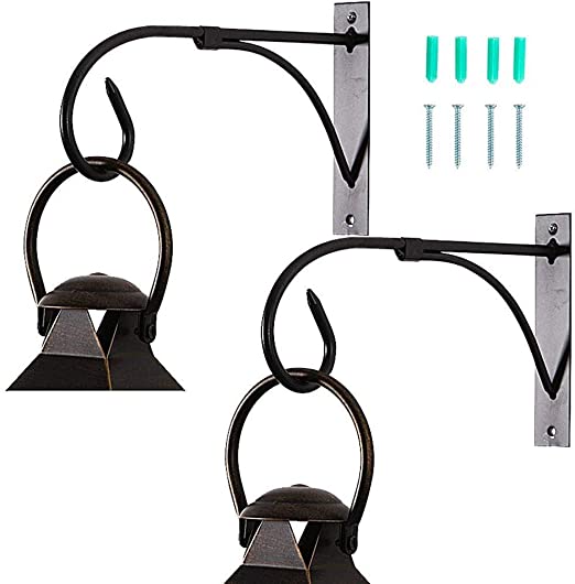 Amazon.com: Wrought Iron Hooks Set of 2 Hand Forged Hook Hangers .
