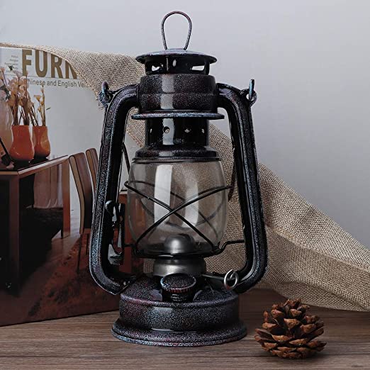 Amazon.com: GXMZL Vintage Lantern - 24cm Portable Classic Kerosene .