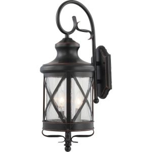 Volume Lighting Small 3-Light Black Copper Aluminum Indoor/Outdoor .