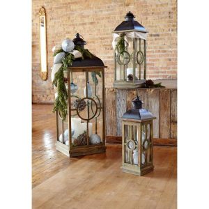 Black/Natural Lantern (Set of 3) 64801 - The Home Dep