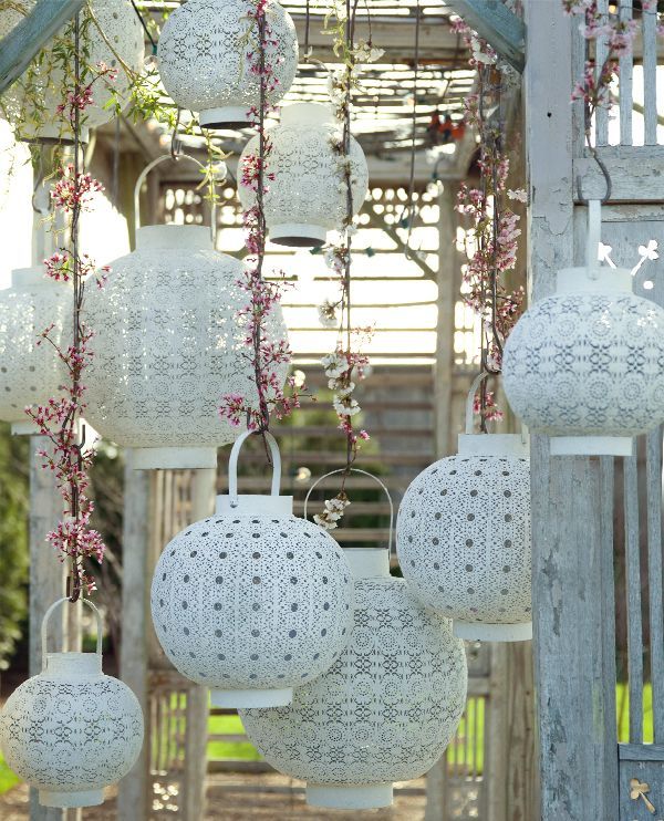 Terrain has the best stuff! Love these lanterns for the garden .
