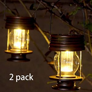 pearlstar Hanging Solar Lights Outdoor Garden Lights LED Retro .