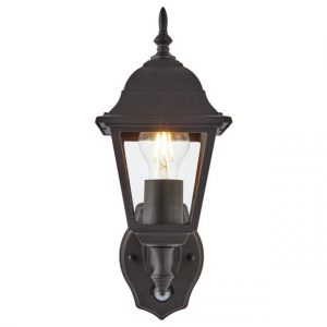 Buy Argos Home Classic 4 Panel Black PIR Lantern | Outdoor wall .