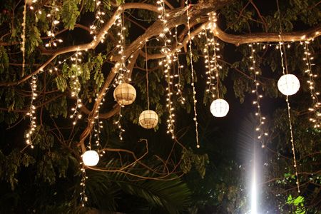 Capiz lanterns hanging on the tree. | Decorating with christmas .