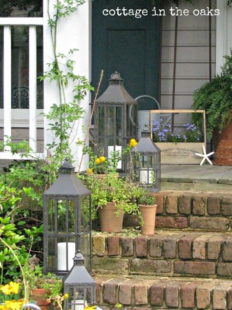 Outdoor Decorating Ideas: Lanterns | Summer front porches, House .