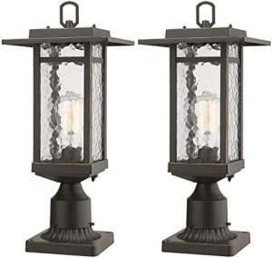 Amazon.com: Beionxii Outdoor Post Lantern, 2-Pack Exterior Post .