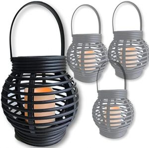 Amazon.com: BANBERRY DESIGNS Outdoor Lighting - Set of 4 Round .