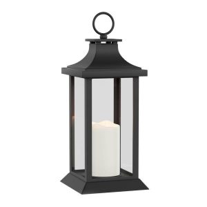 Lavish Home Vintage-Style Lantern and Flameless Candle HW1000019 .