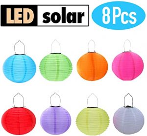 RioRand 8pcs Chinese Waterproof Outdoor Garden Solar Hanging LED .