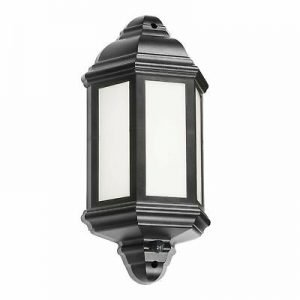 Knightsbridge LED Outdoor Half Lantern PIR Motion Sensor Security .