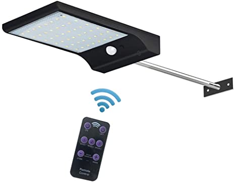 Solar Lights Outdoor with Remote Control, 48 LED Wireless .