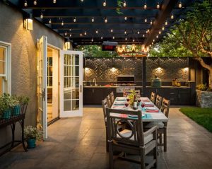 30 Outdoor Patio LED & Bistro String Lights Ideas | Sebring Design .