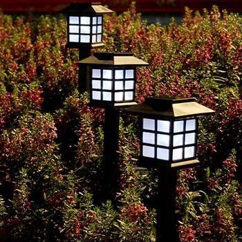 2 Packs Solar-Powered Japanese Style Garden Lamps | Garden lamps .
