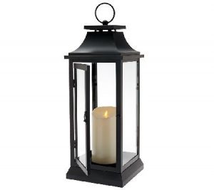 Luminara 19" Heritage Indoor Outdoor Lantern with Flameless Candle .