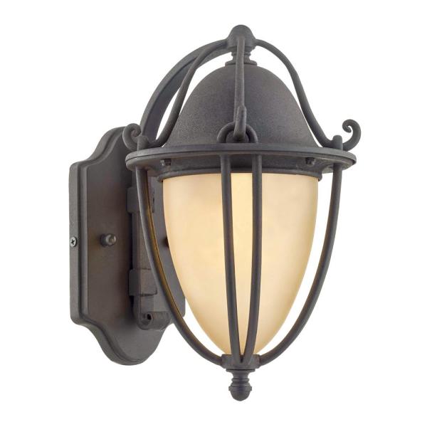 Fifth and Main Lighting Portage 15 in. H 1-Light Natural Bronze .