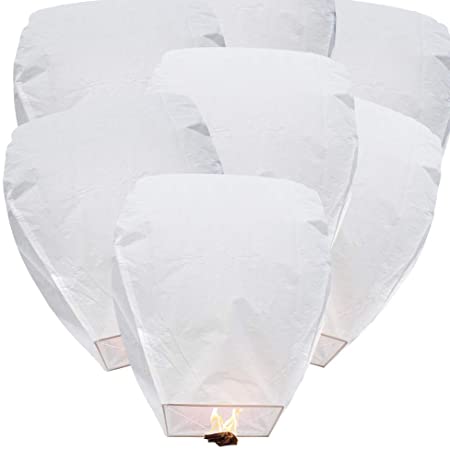 Amazon.com: BATTIFE 10 Pack Chinese Flying Paper Lanterns 100 .