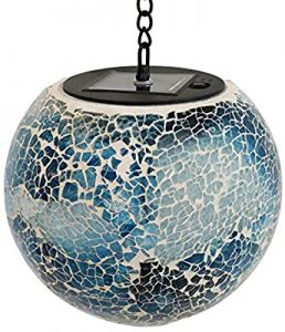 Amazon.com : Sunnydaze Outdoor Hanging Gazing Globe - Solar .