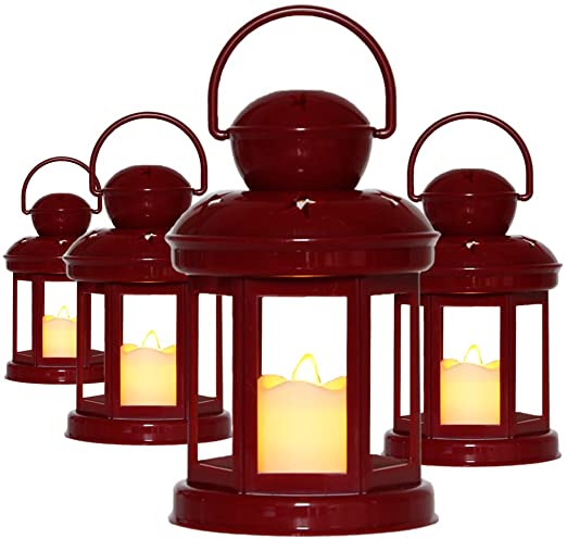 Amazon.com: Decorative Lanterns Soft Flickering LED Candle Light .