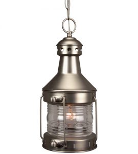 Craftmade Z111-BN Nautical 1 Light 9 inch Brushed Satin Nickel .