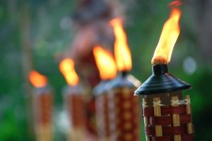 Tiki Torch Lights and Outdoor Oil Lamps: Garden Party Ge