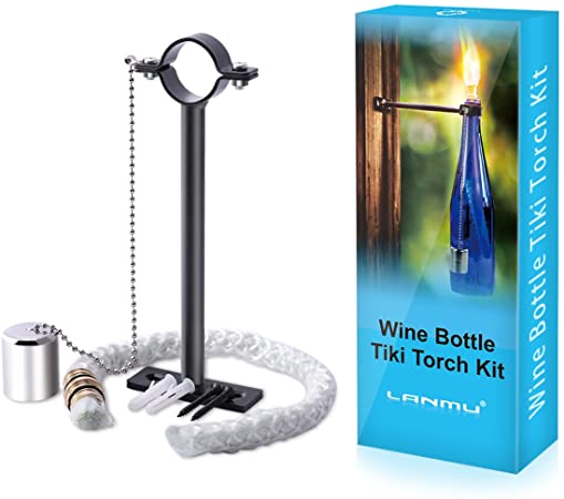 Amazon.com : LANMU Wine Bottle Torch Kit, Citronella Torch Oil .