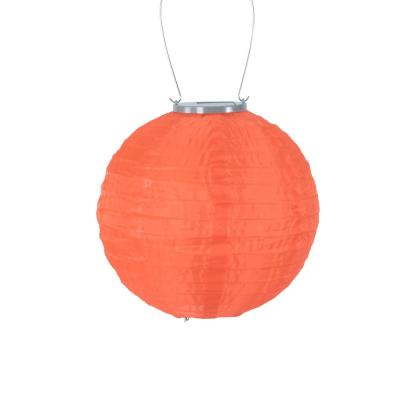 ALLSOP Glow 10 in. Orange Round Nylon Integrated LED Hanging .