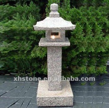 Natural Granite Hand Carved Japanese Style Lantern Outdoor .