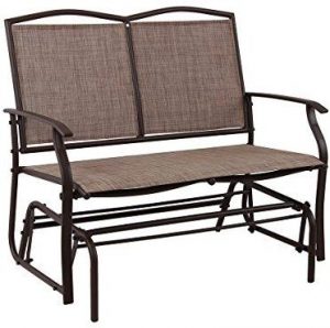 Amazon.com : PHI VILLA Patio Swing Glider Bench For 2 Persons .