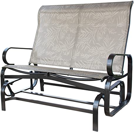 Amazon.com: PatioPost Outdoor Swing Glider Bench Aluminum Chair .