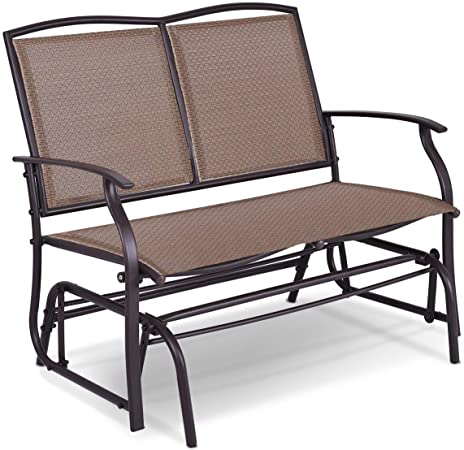Amazon.com : Giantex Patio Glider Stable Steel Frame for Outdoor .