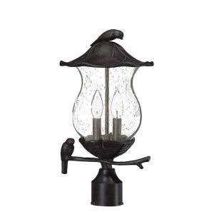 Acclaim Lighting Avian 2-Light Black Coral Outdoor Post Light .