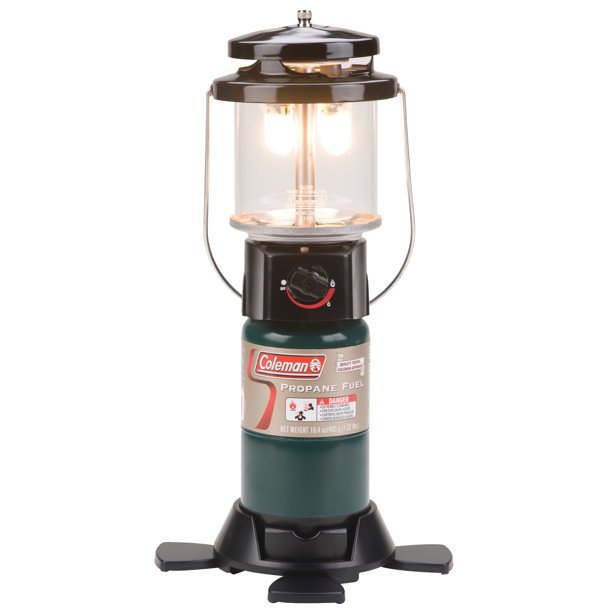 Coleman Deluxe Perfect Flow Propane Gas Lantern for Outdoor Use .