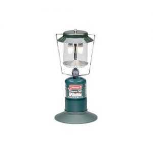 Coleman Two Mantle Compact Propane Gas Lantern for Outdoor Use .