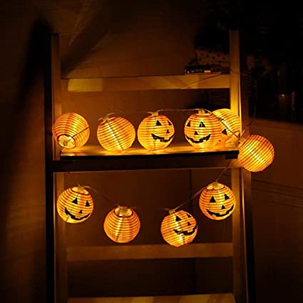 Halloween String Lights by ALZERO, 3D Battery Operated Outdoor .