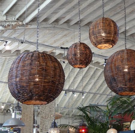Rattan Globe Lanterns look so fantastic hanging from trees and .