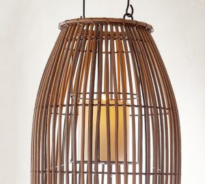 Careyes All-Weather Outdoor Wicker Lantern | Pottery Ba