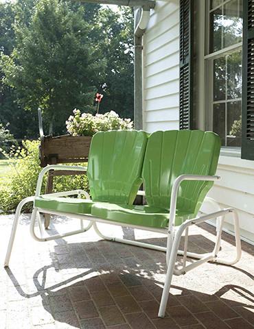 Thunderbird Double Glider Green: American Garden Swing Chairs .