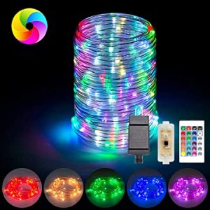 Amazon.com : ANJAYLIA 66ft 200 LED Rope Lights Outdoor, Waterproof .