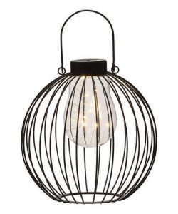 Loving this Round Metal Solar Lantern on #zulily! #zulilyfinds .