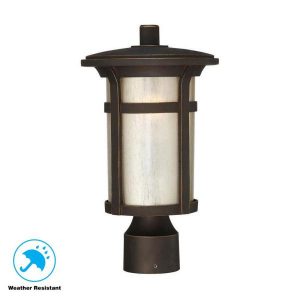 Home Decorators Collection Round Craftsman 1-Light Outdoor Dark .