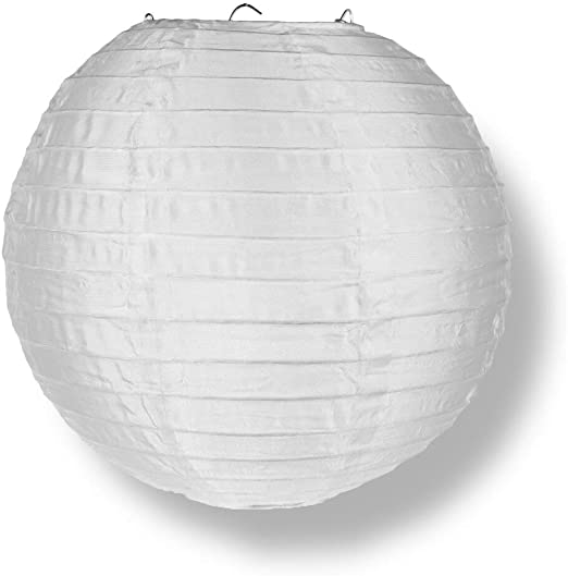 Amazon.com: Luna Bazaar Round Nylon Outdoor Paper Lantern for Home .