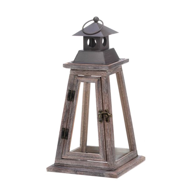 Wooden Candle Lantern, Outdoor Rustic Candle Lanterns Holder Decor .
