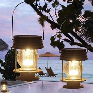 RPDQPVL pearlstar Solar Lantern - Hanging Solar Lights Outdoor - 2 .