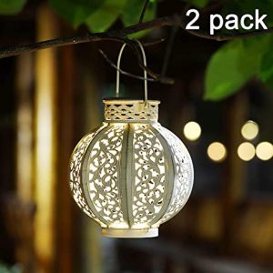 Amazon.com : MAGGIFT 2 Pack Hanging Solar Lights Outdoor Solar .