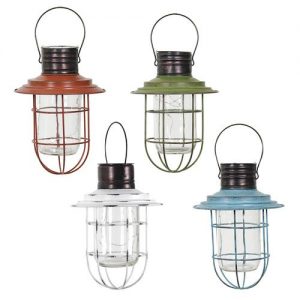 Enchanted Garden™ 14" Solar Hanging Lantern - Assorted Colors at .